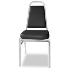 GRP 906C - PVC Leather Banquet Chair (Chrome) 
